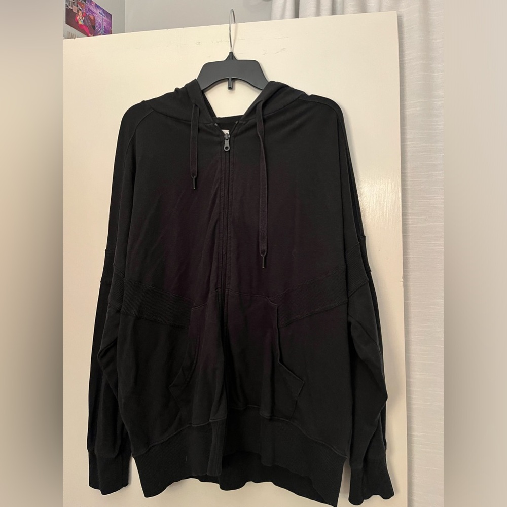 Aerie black zip up
